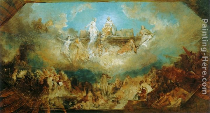 Hans Makart Die Versenkung des Nibelungenhortes in den Rhein